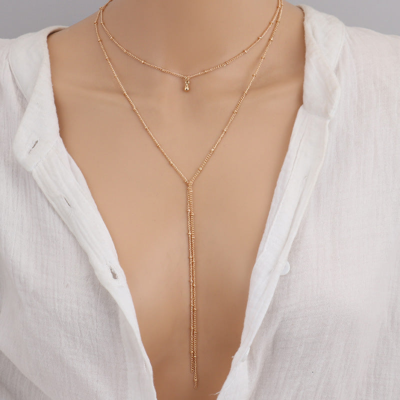 Layering Kette Silber zweilagig minimalistisch Damen