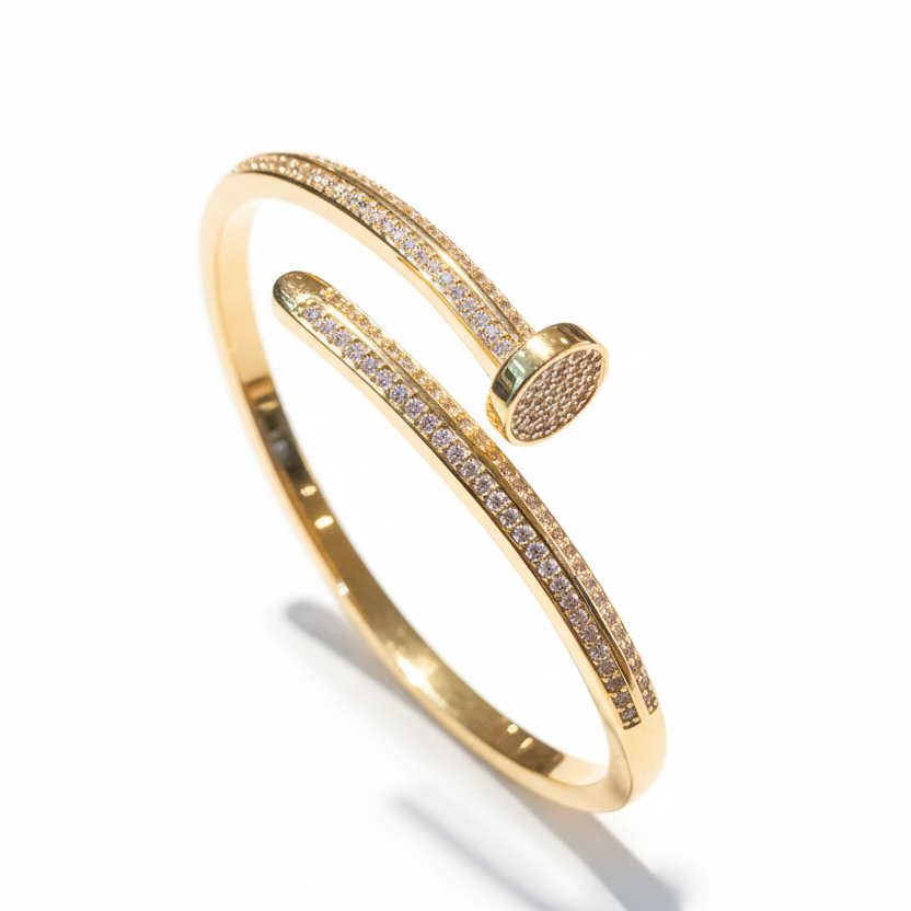 Radiant Nail Armband Gold Zirkonia MAIN LUXURY