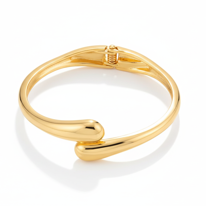 Flow Cuff Armreif Gold offen Damen MAIN LUXURY
