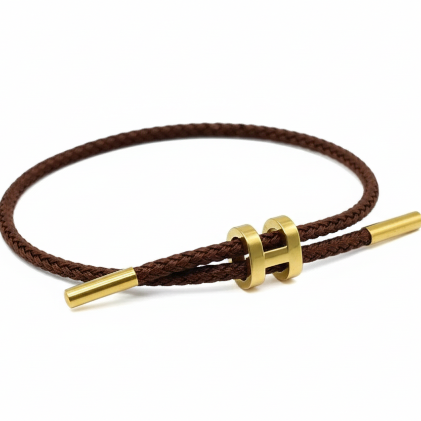 Cord H Bracelet | Titanstahl