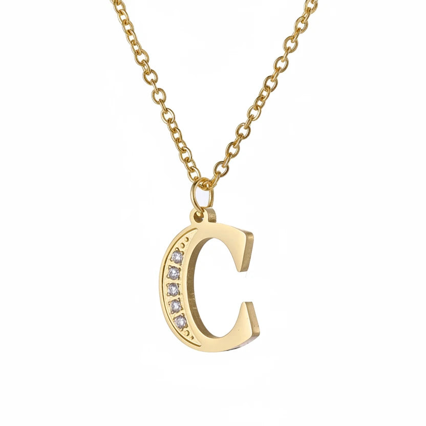 Initial Glow Halskette | Zirkonia