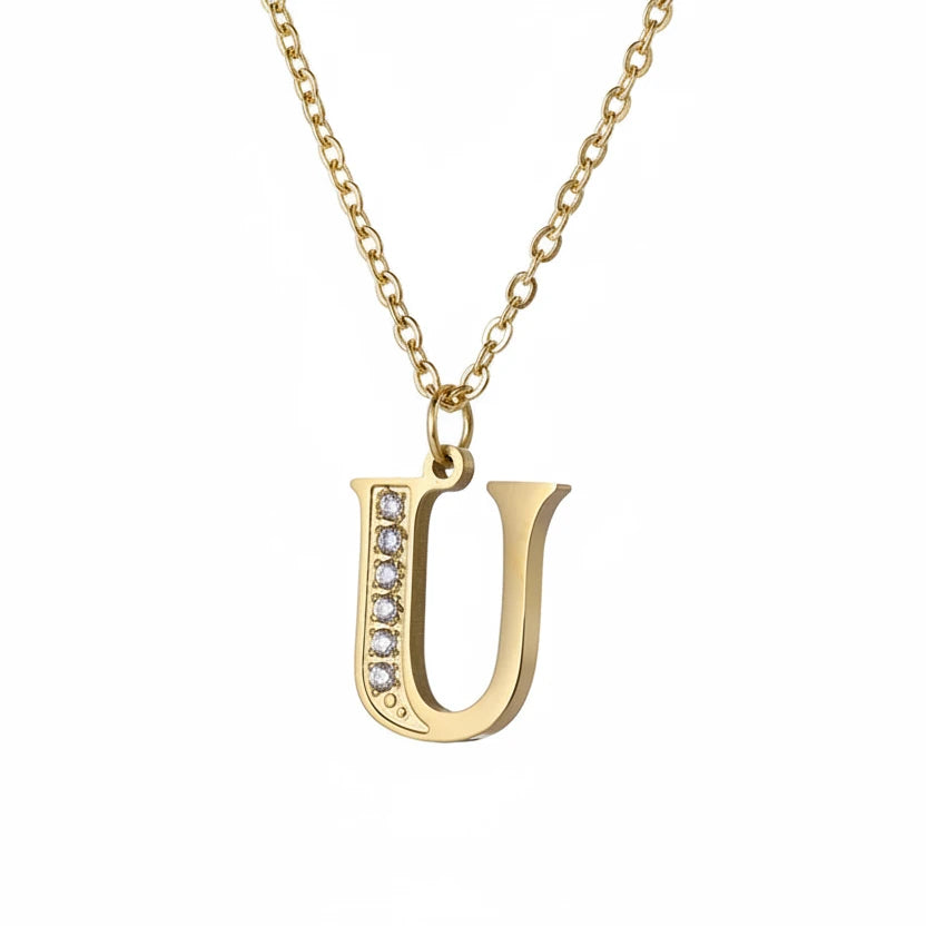 Initial Glow Halskette | Zirkonia