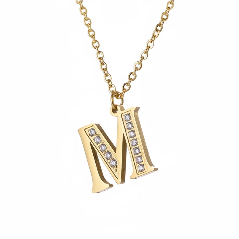 Initial Glow Halskette | Zirkonia