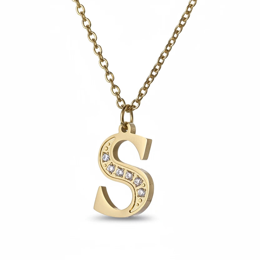 Initial Glow Halskette | Zirkonia