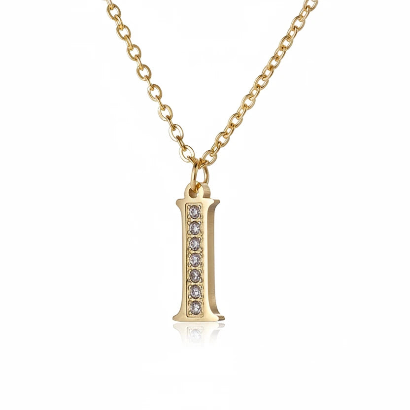 Initial Glow Halskette | Zirkonia