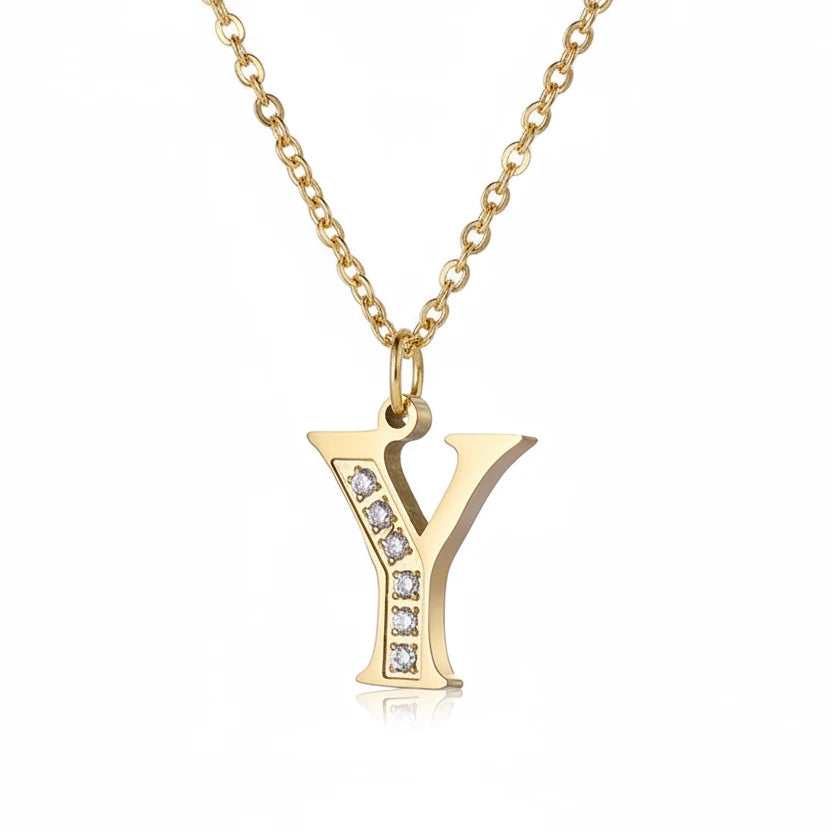 Initial Glow Halskette | Zirkonia