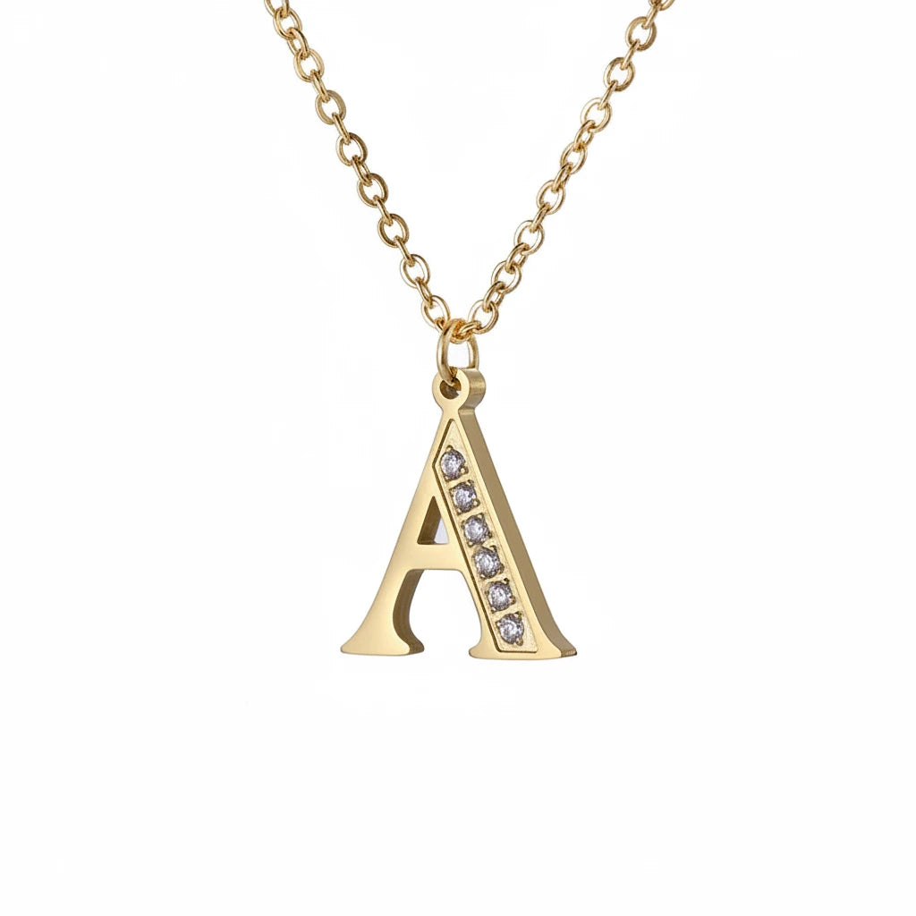 Initial Glow Halskette | Zirkonia