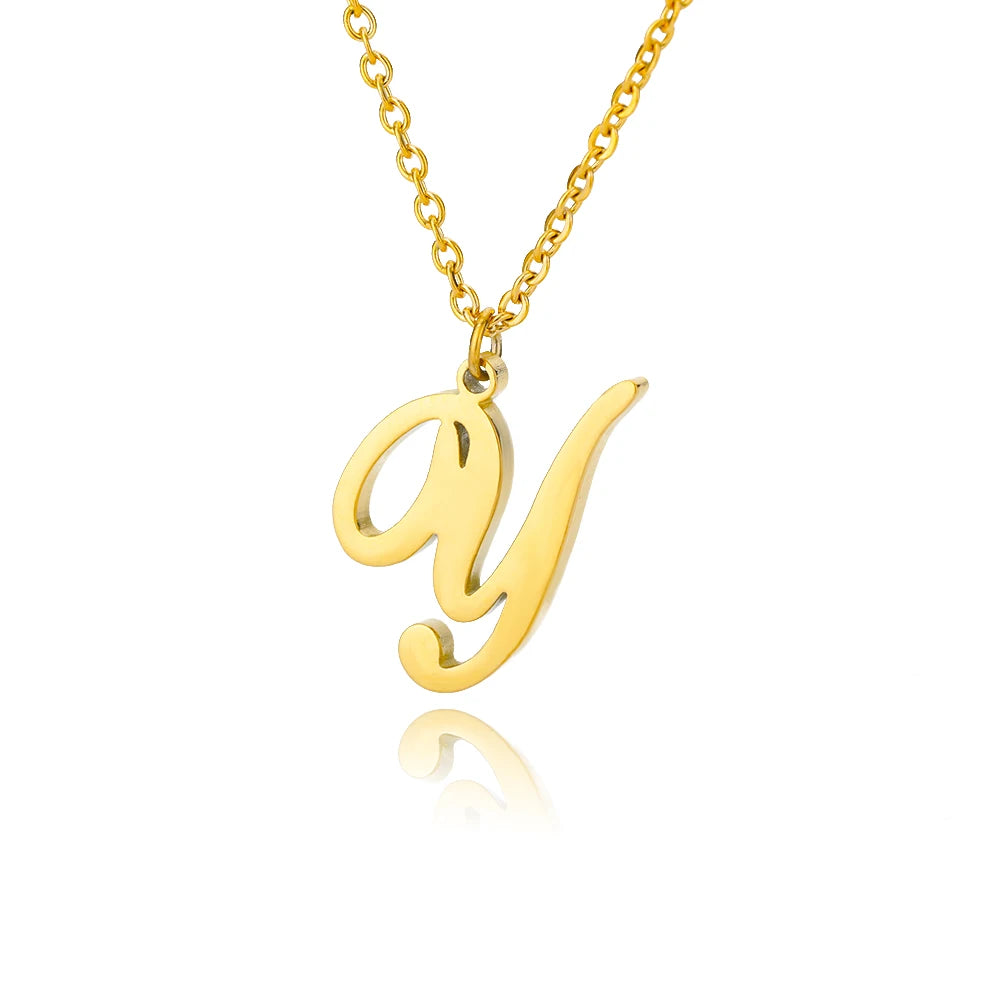 Signature Initial Halskette | Gold