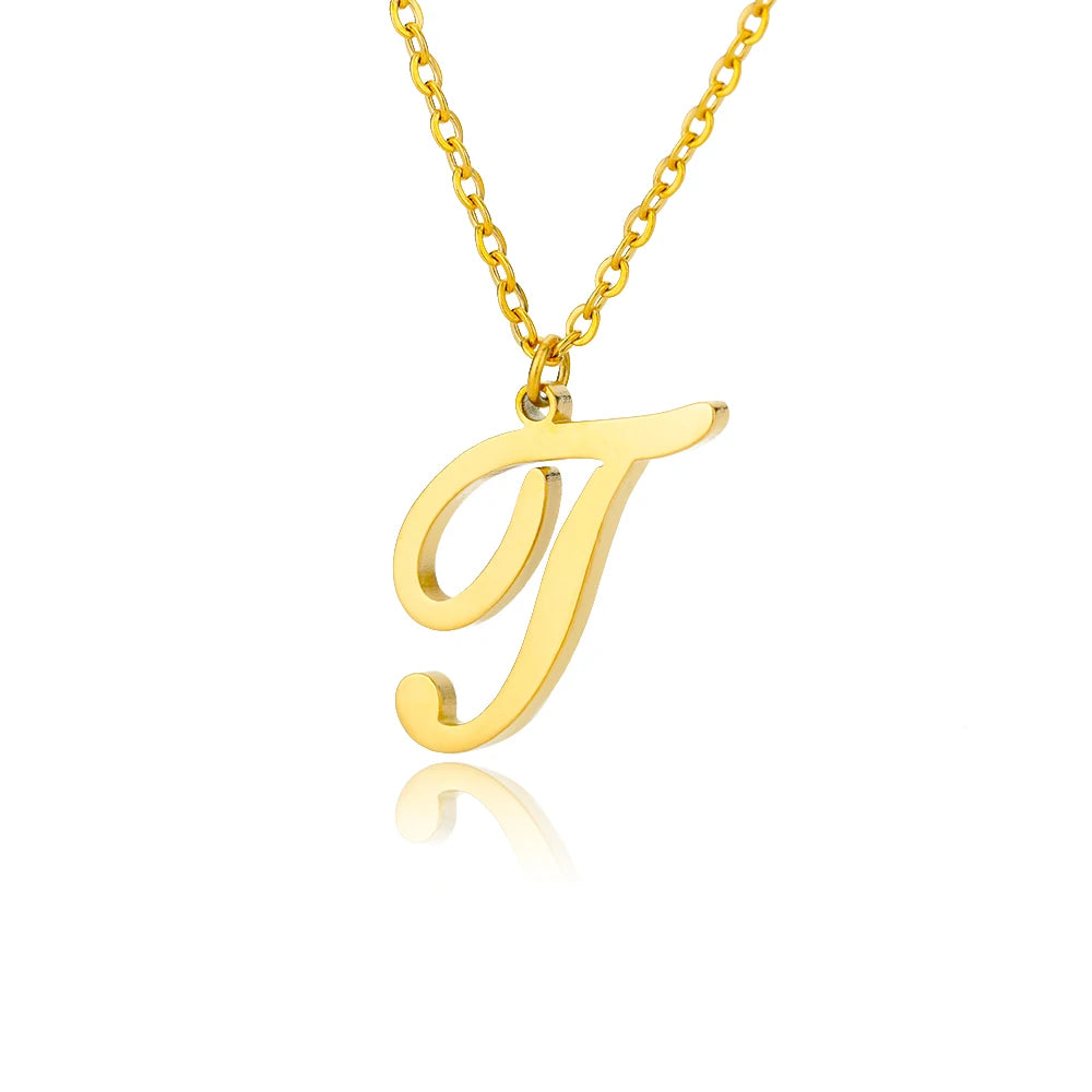 Signature Initial Halskette | Gold