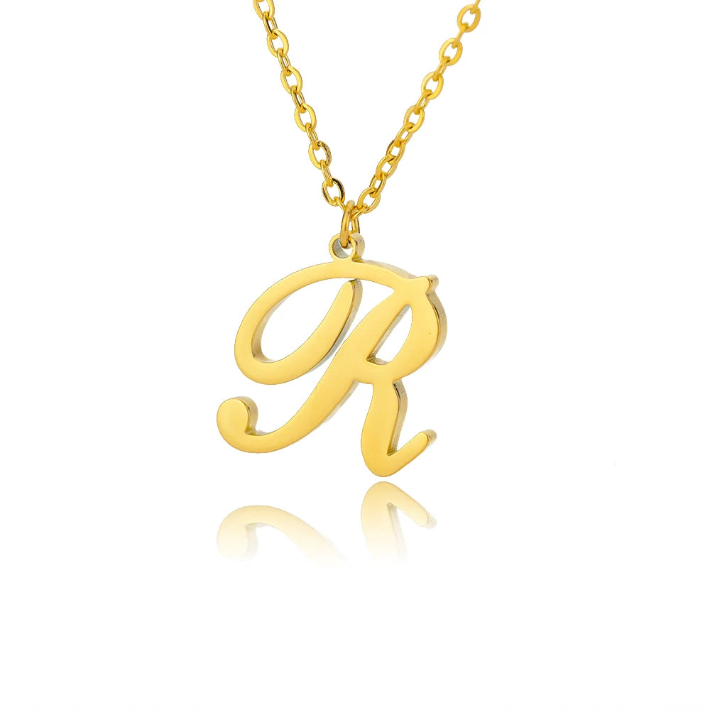 Signature Initial Halskette | Gold