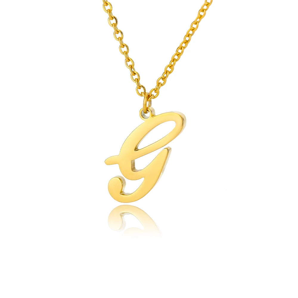 Signature Initial Halskette | Gold