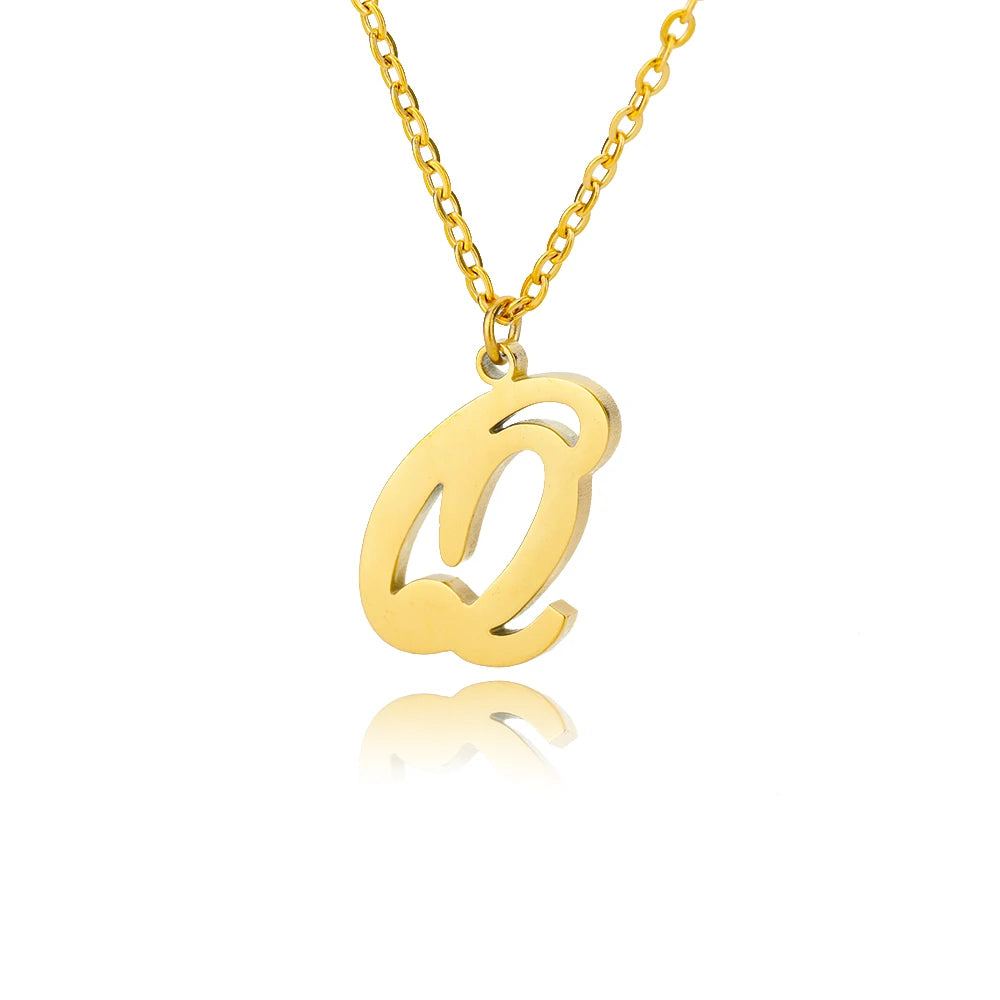 Signature Initial Halskette | Gold