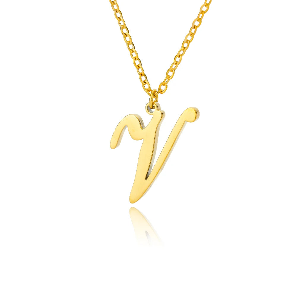 Signature Initial Halskette | Gold