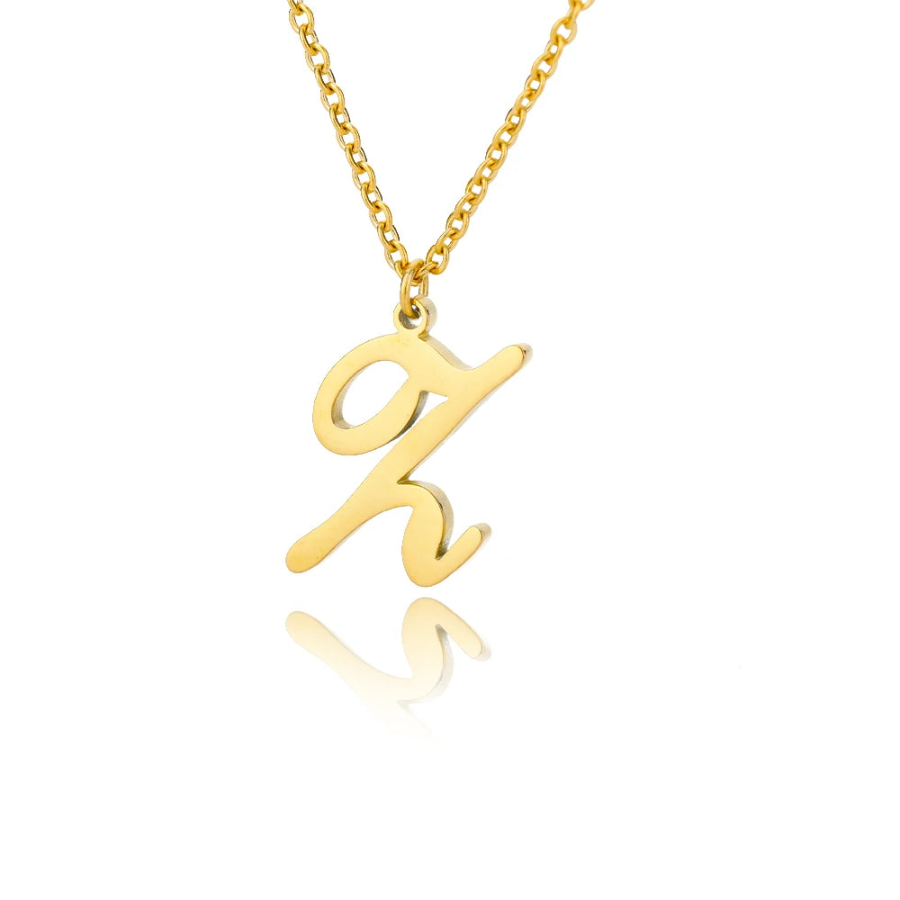 Signature Initial Halskette | Gold