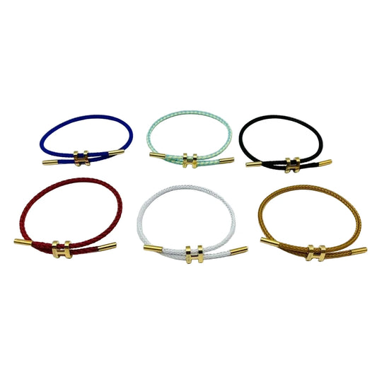 Cord H Bracelet | Titanstahl