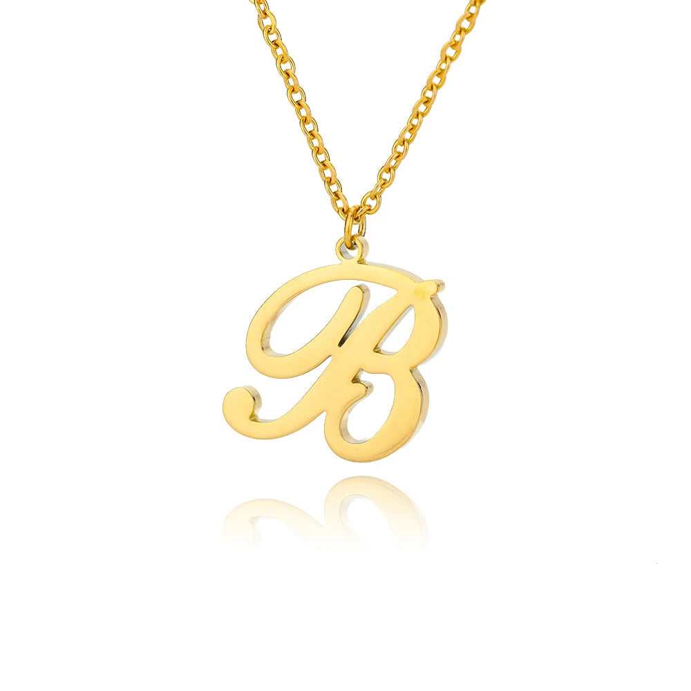 Signature Initial Halskette | Gold