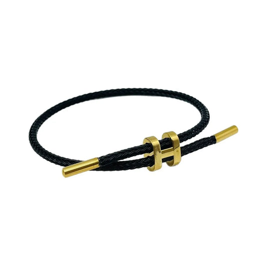 Cord H Bracelet | Titanstahl