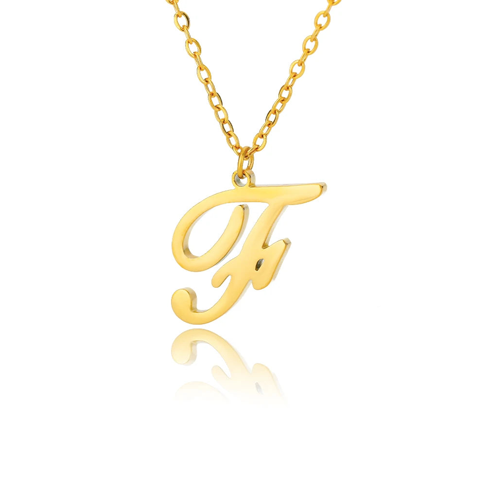 Signature Initial Halskette | Gold