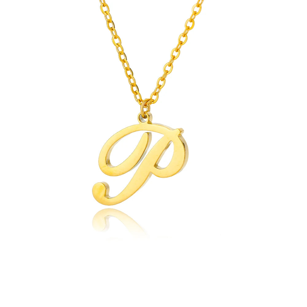 Signature Initial Halskette | Gold