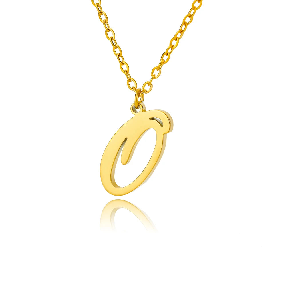 Signature Initial Halskette | Gold