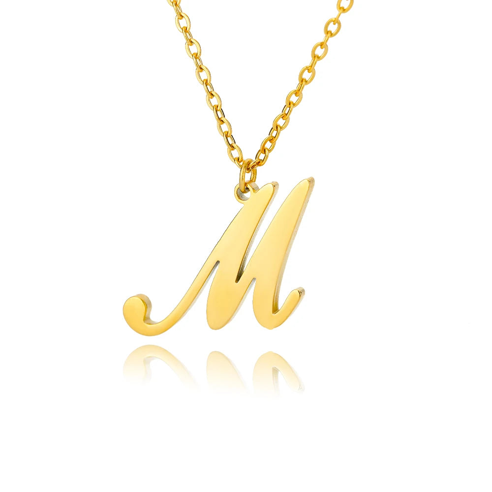 Signature Initial Halskette | Gold
