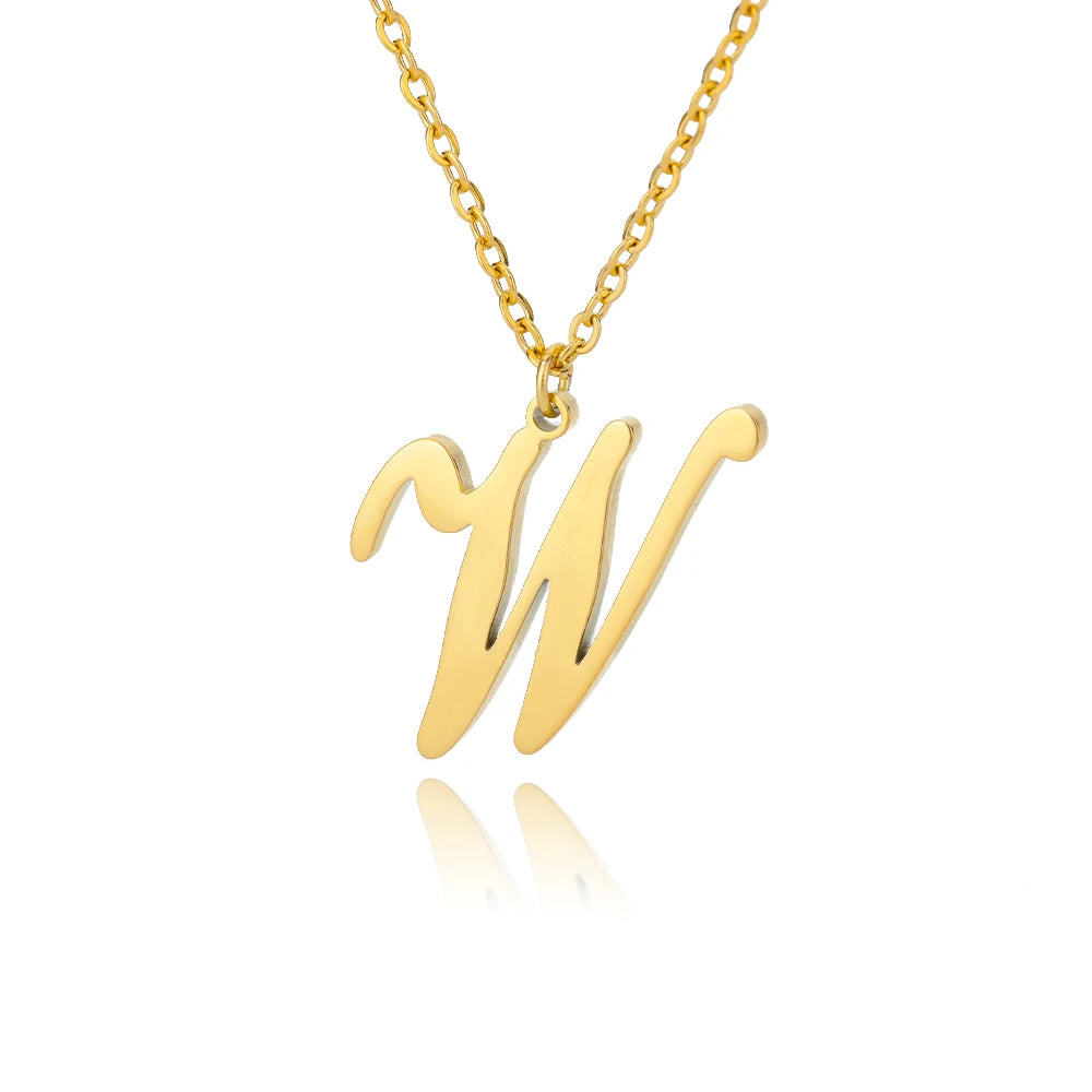 Signature Initial Halskette | Gold