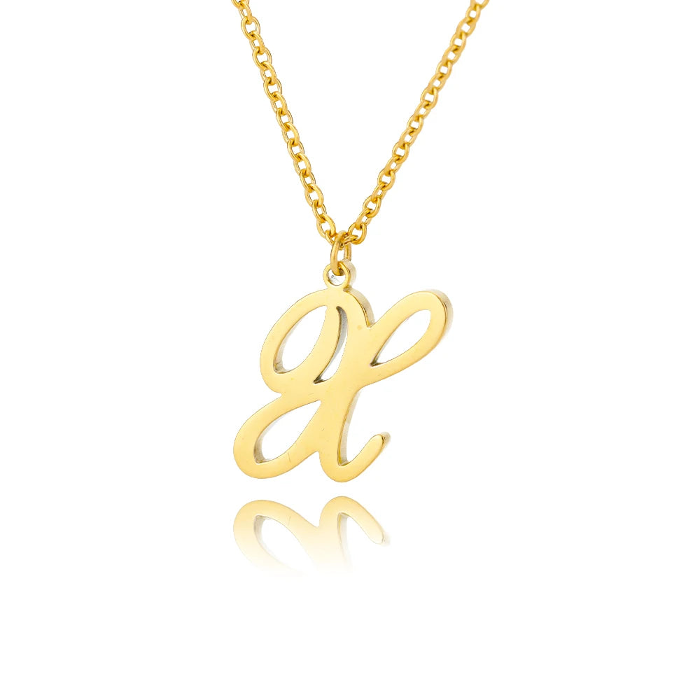 Signature Initial Halskette | Gold