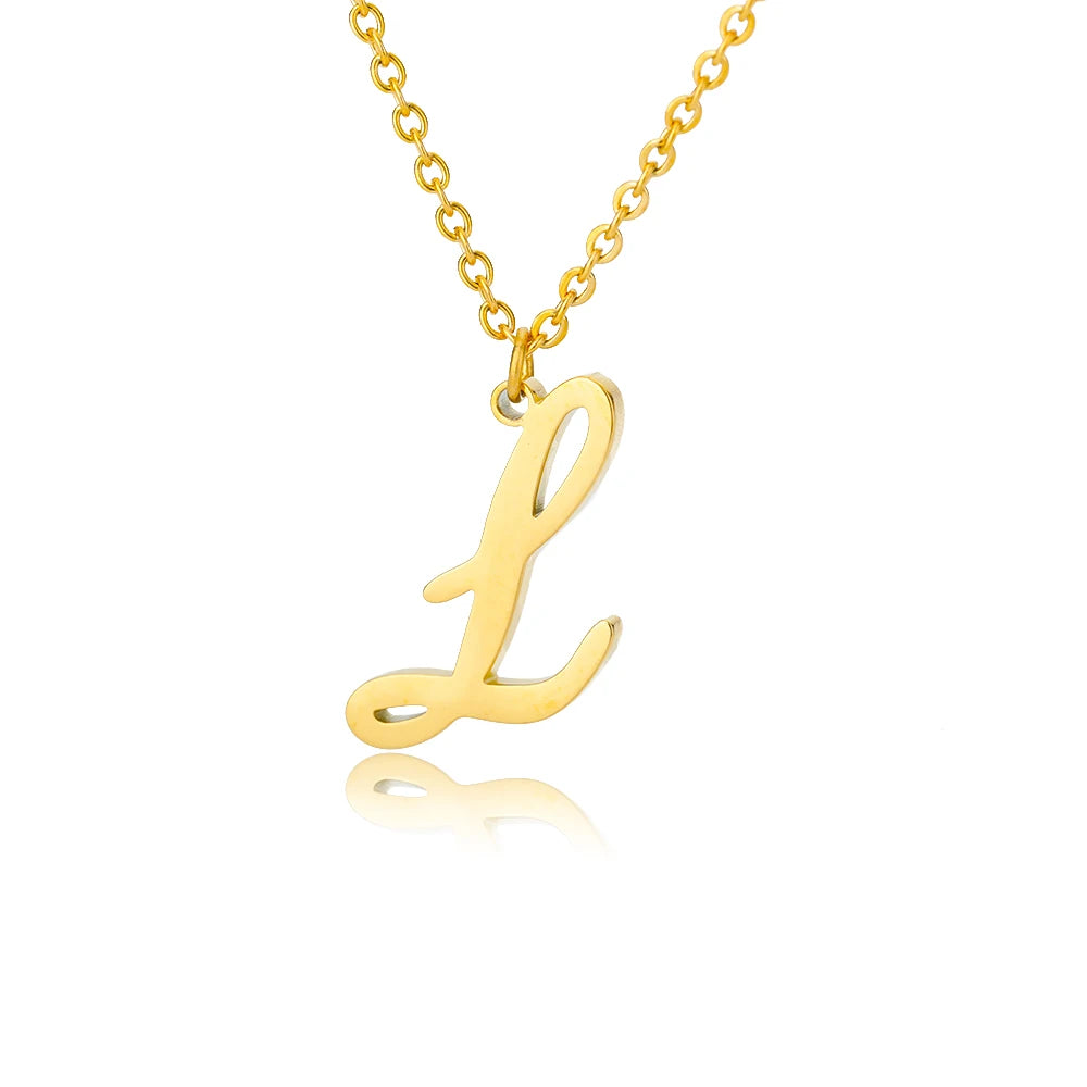 Signature Initial Halskette | Gold