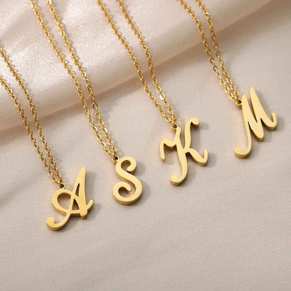 Signature Initial Halskette | Gold