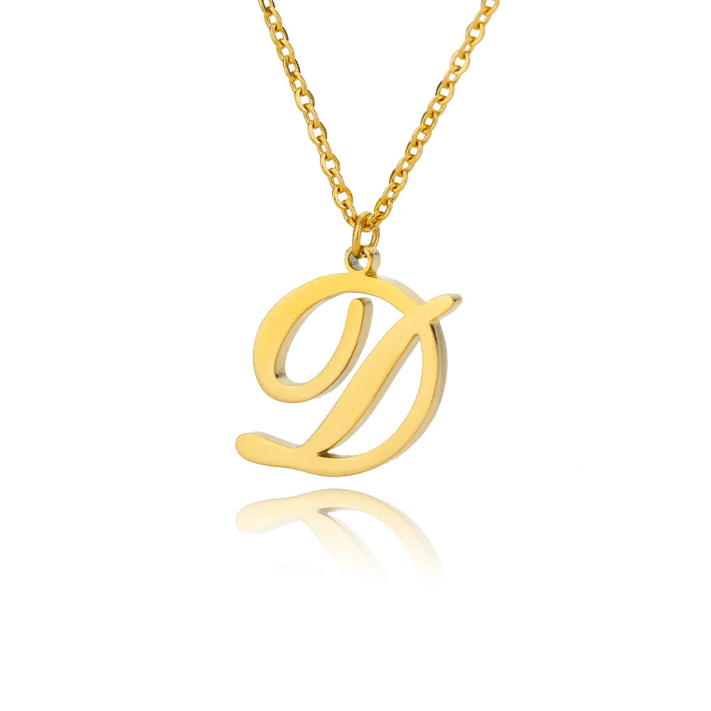 Signature Initial Halskette | Gold