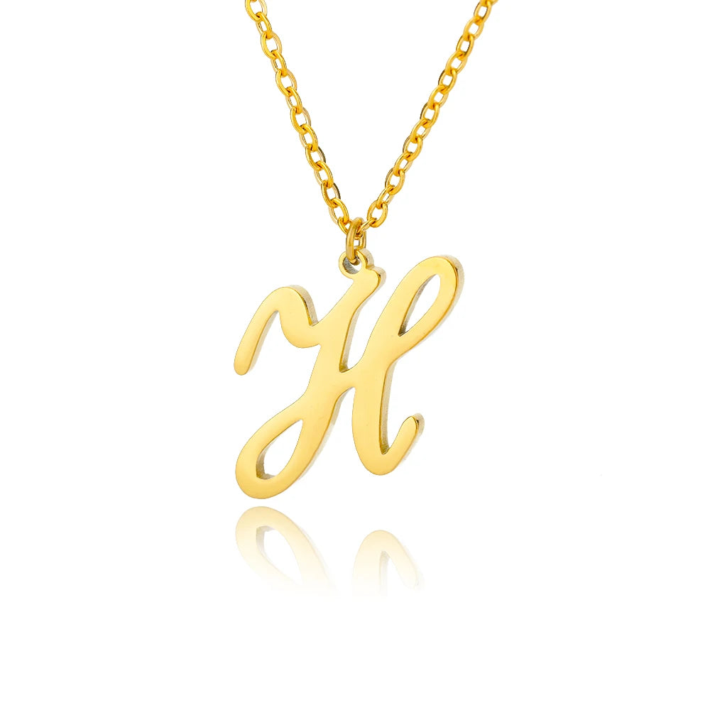 Signature Initial Halskette | Gold