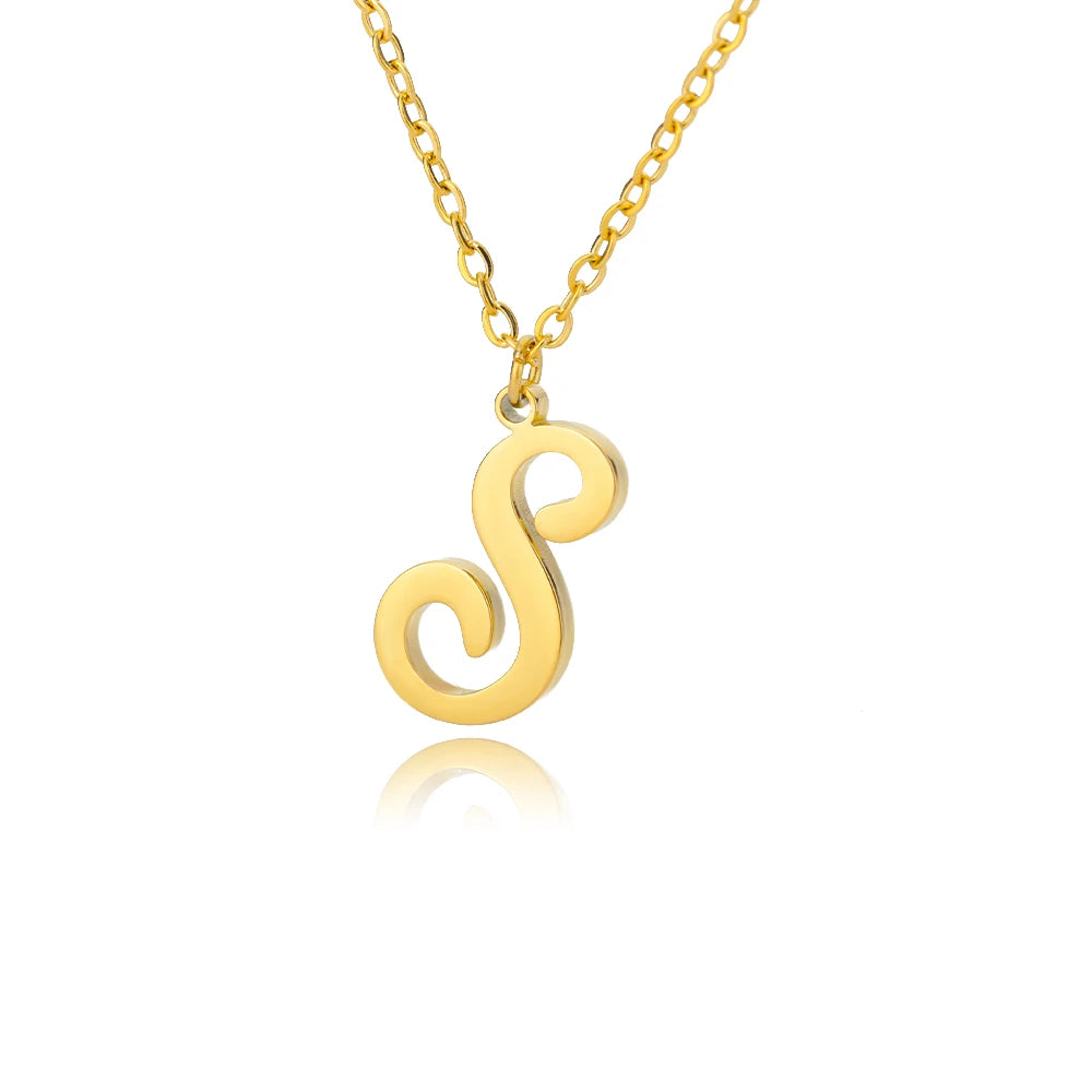 Signature Initial Halskette | Gold